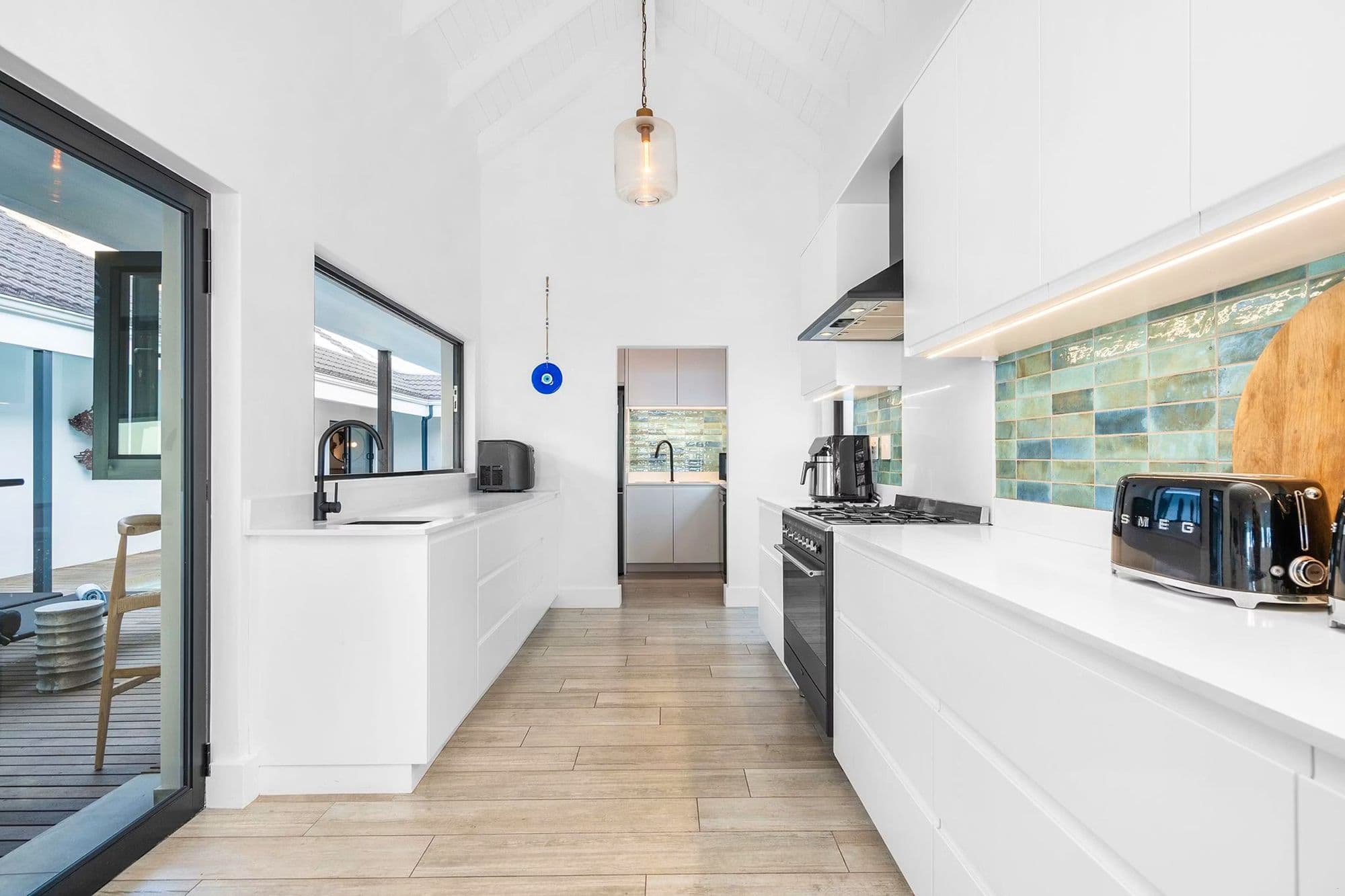A corner of Villa View's kitchen